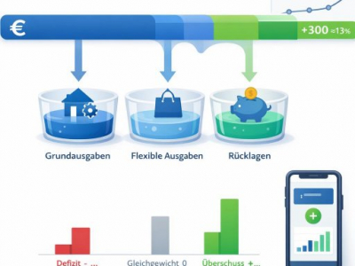 Was ist ein Haushaltsüberschuss? Einfache Erklärung mit Beispiel-Rechnung