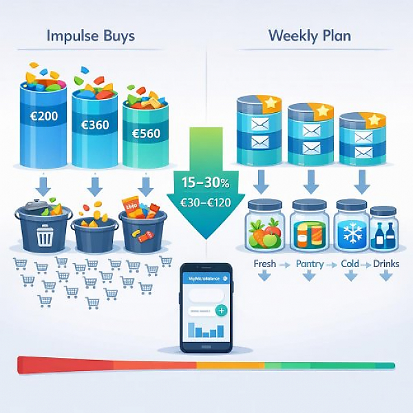 Summer Grocery Budget Check: Save Up to €120 a Month With a Weekly Plan Instead of Impulse Buys