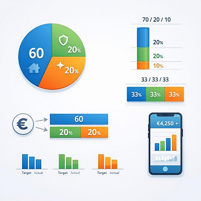 Budget Rules Compared: The 60/20/20 Rule Explained Simply With a Real-World Example