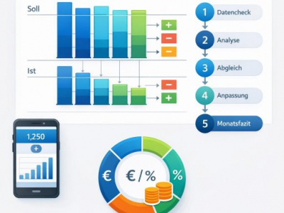 Monatliches Budget auswerten im digitalen Haushaltsbuch: Schritt-für-Schritt-Anleitung mit Auswertungs-Checkliste