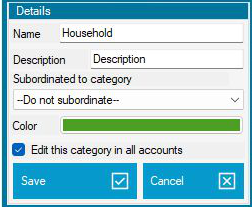 Edit a MyMicroBalance category in all accounts Edit a MyMicroBalance category in all accounts