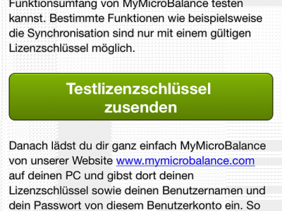 Kostenlosen Lizenzschlüssel zum Testen