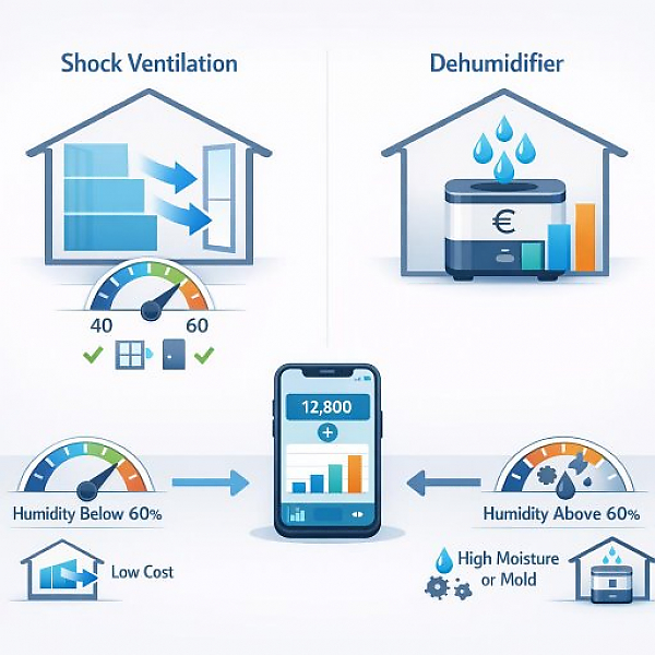 Shock Ventilation vs. Dehumidifiers in Fall: Which Strategy Actually Saves Households, Families, and Students on Heating and Mold Costs