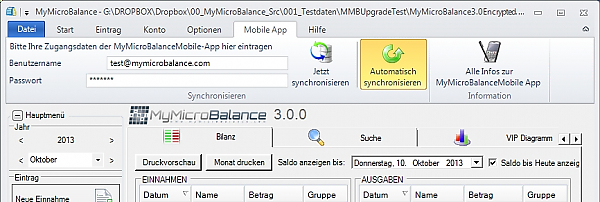 MyMicroBalance 3.0 - Ihre Daten überall verfügbar!