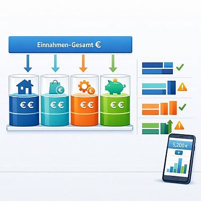 Was ist ein Haushaltsplan? Einfache Definition mit Vergleichs-Liste für Einnahmen und Ausgaben