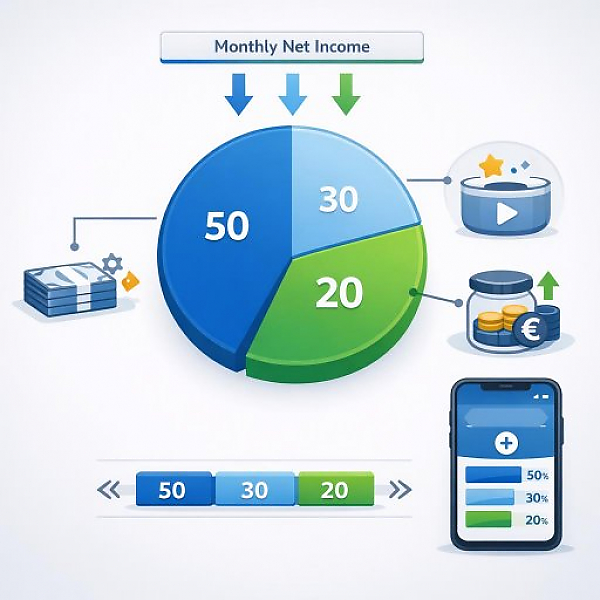 What Is the 50/30/20 Rule? Simple Explanation With Euro Examples for Your Budget