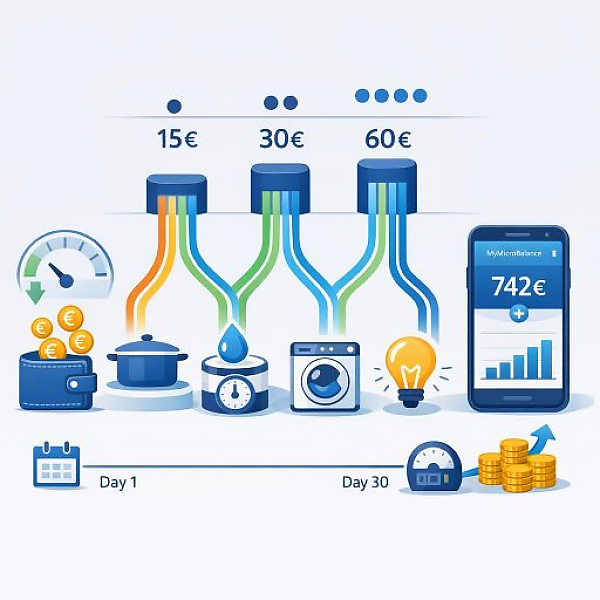 Spring Energy Costs in Everyday Life: How to Save €15–€60 per Month Depending on Household Size