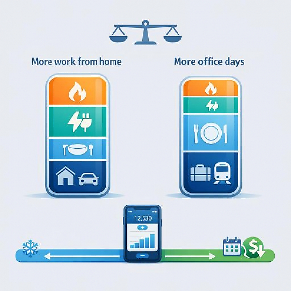 Winter Work-From-Home Cost Check: Extra Heating or Longer Hours at the Office