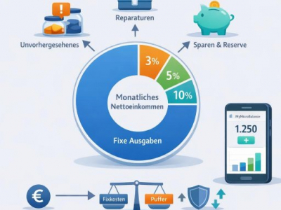 Digitale Budgetpuffer richtig planen: Pufferbetrag im Haushaltsbuch einfach erklärt