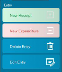 MyMicroBalance buttons for adding, editing, and deleting entries MyMicroBalance buttons for adding, editing, and deleting entries