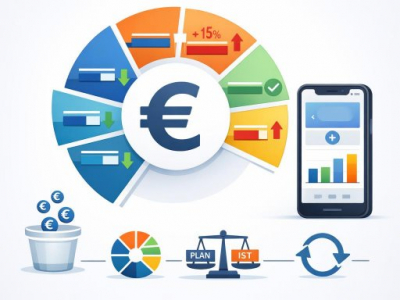 Was ist eine Ausgabenkontrolle im digitalen Haushaltsbuch? Einfache Definition mit Beispiel-Tabelle