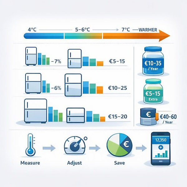Cut Summer Fridge Costs: How Many Dollars You Save for Each Degree Warmer