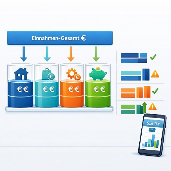 Was ist ein Haushaltsplan? Einfache Definition mit Vergleichs-Liste für Einnahmen und Ausgaben