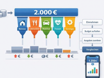 Monatsbudget im digitalen Haushaltsbuch planen: Einfache Schritt-für-Schritt-Anleitung mit Beispiel-Tabelle