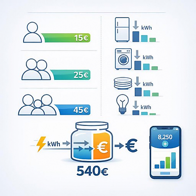 Cut Everyday Electricity Costs This Spring: How Singles, Couples, and Families Can Save Up to €45 a Month with 5 Devices