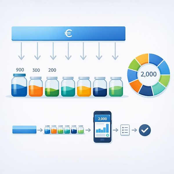 Budget Buckets in a Digital Household Budget: Envelope Budgeting Explained Simply