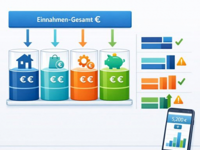 Was ist ein Haushaltsplan? Einfache Definition mit Vergleichs-Liste für Einnahmen und Ausgaben