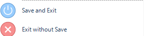 Save and exit options in MyMicroBalance Save and exit options in MyMicroBalance